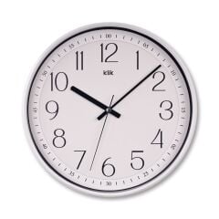 KLİK SLİM BEYAZ2 DUVAR SAATİ