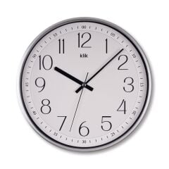 KLİK SLİM GÜMÜŞ2 DUVAR SAATİ