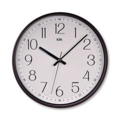 KLİK SLİM KAHVE2 DUVAR SAATİ