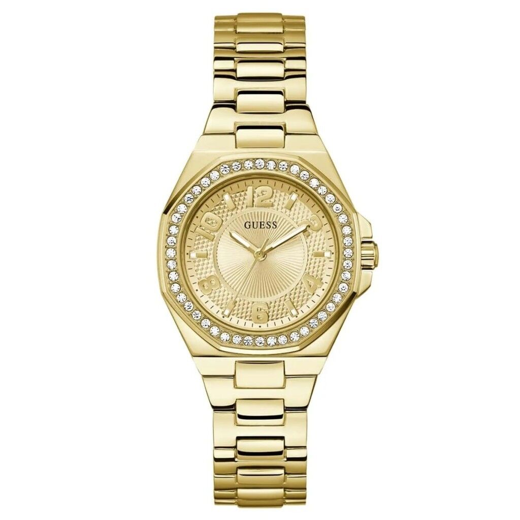 GUESS GUGW0877L2 ALTIN KAPLAMA TAŞLI KADIN KOL SAATİ
