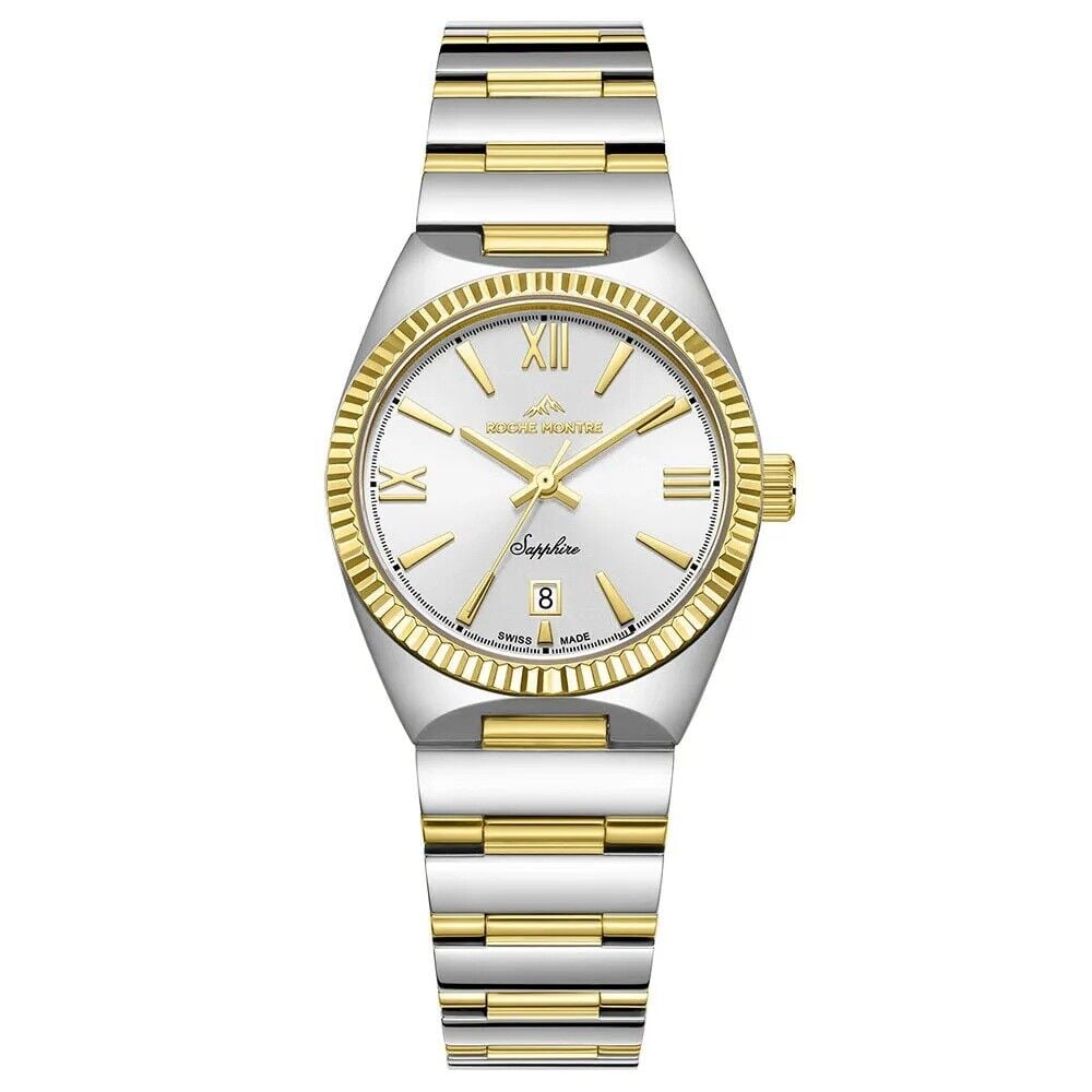 ROCHE MONTRE RML5001-05 SWISS MADE SAFİR CAM ALTIN KAPLAMA KADIN KOL SAATİ