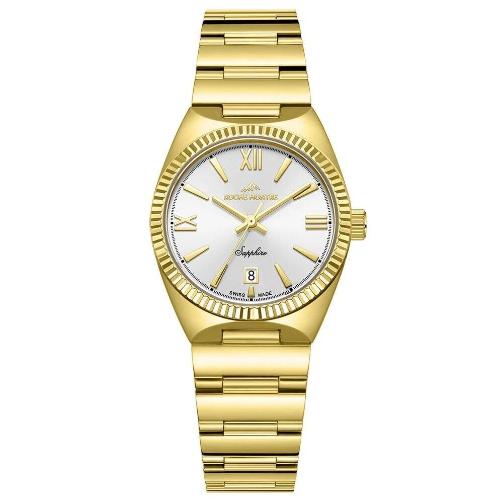 ROCHE MONTRE RML5001-06 SWISS MADE SAFİR CAM ALTIN KAPLAMA KADIN KOL SAATİ