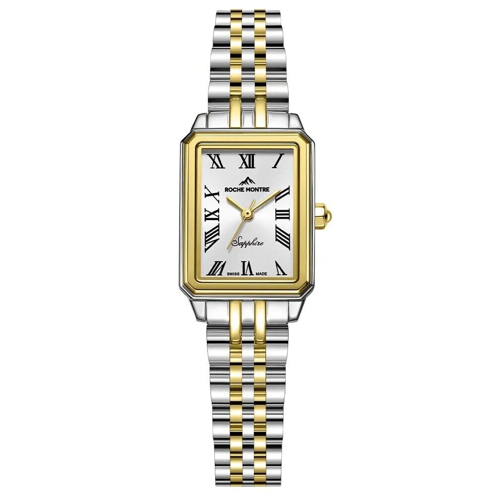 ROCHE MONTRE RML5016-03 SWISS MADE SAFİR CAM ALTIN KAPLAMA DİKDÖRTGEN KADIN KOL SAATİ