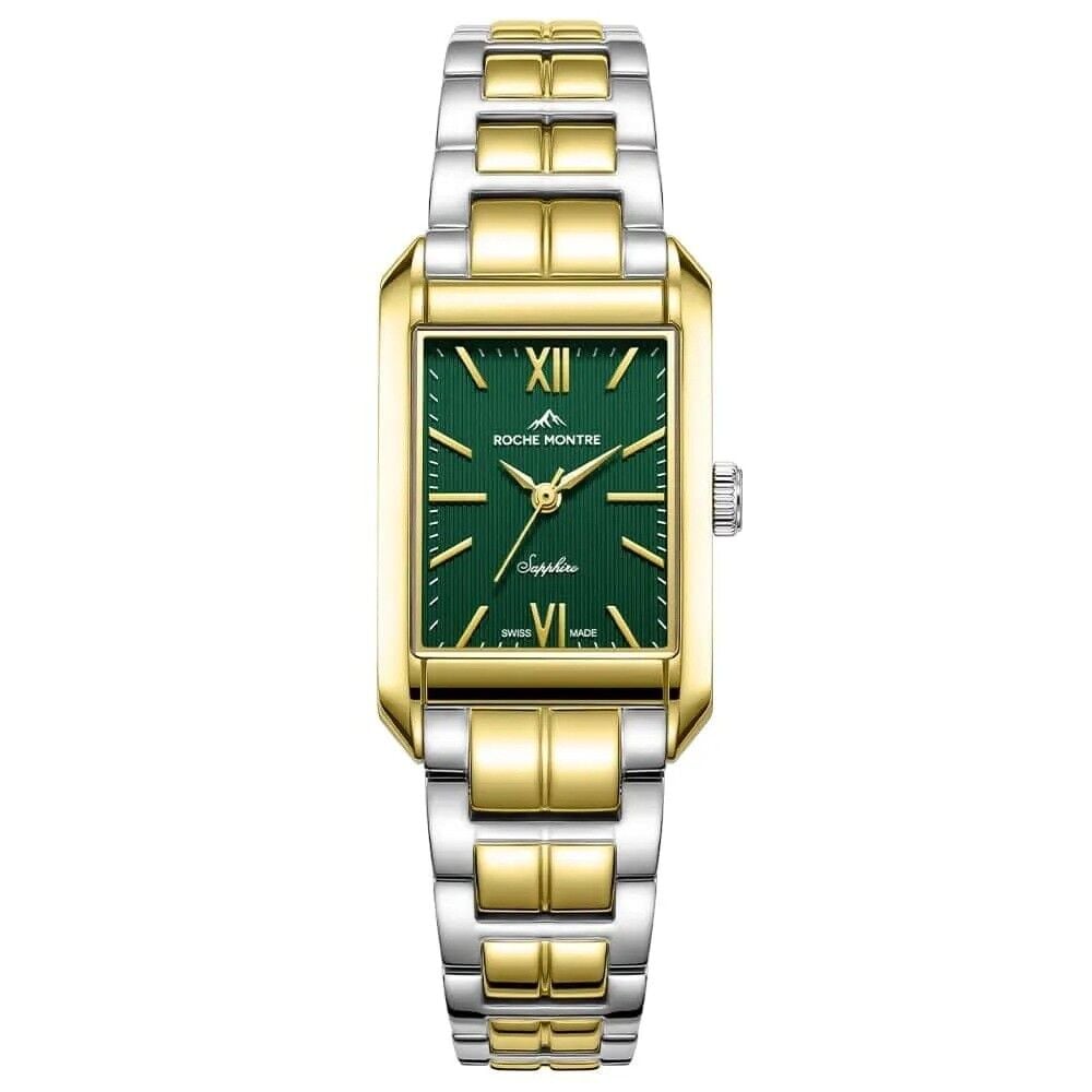 ROCHE MONTRE RML5010-04 SWISS MADE SAFİR CAM YEŞİL KADRAN DİKDÖRTGEN KADIN KOL SAATİ
