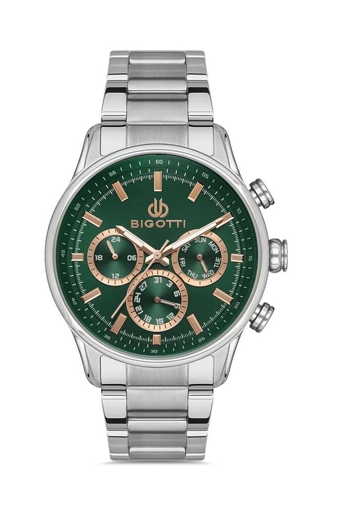 BIGOTTI BG.1.10391.2 YEŞİL KADRAN METAL ERKEK KOL SAATİ