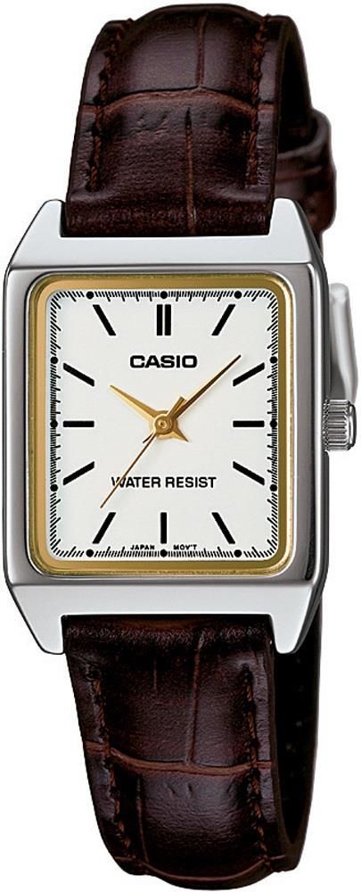 CASIO LTP-V007L-7E2UDF KARE DERİ KORDON KADIN KOL SAATİ