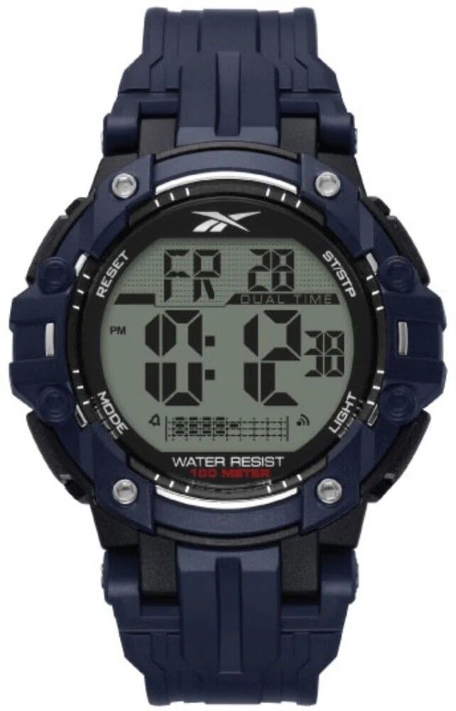 REEBOK RV-CRO-G9-PGIG-BG LACİVERT SİLİKON KORDON DİJİTAL ERKEK KOL SAATİ