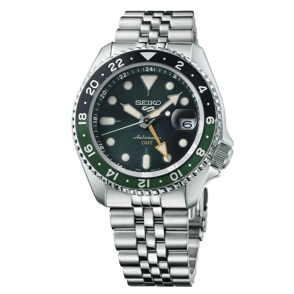 SEIKO 5 SPORTS GMT SSK035 PİLSİZ OTOMATİK SERAMİK BEZEL ÇELİK ERKEK KOL SAATİ