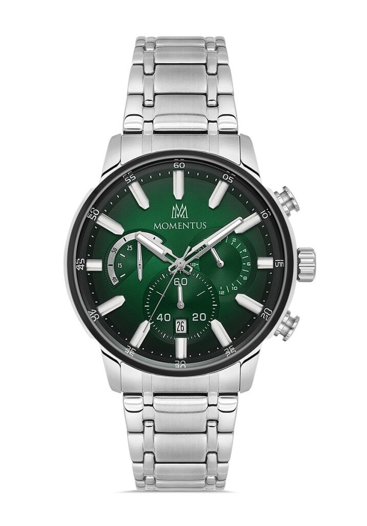 MOMENTUS SC381T-15SS YEŞİL KADRAN ÇELİK ERKEK KOL SAATİ