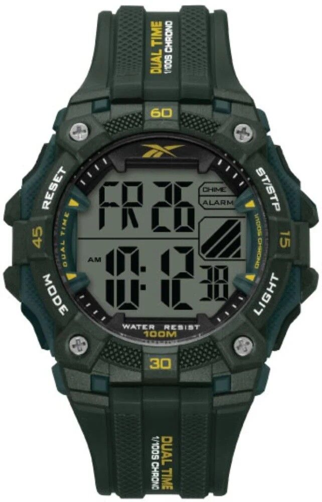 REEBOK RV-VAL-G9-PBPB-WY YEŞİL SİLİKON KORDON DİJİTAL ERKEK KOL SAATİ