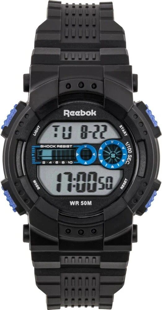 REEBOK RV-CRO-U9-PNPB-WN SİYAH SİLİKON KORDON DİJİTAL ÇOCUK KOL SAATİ
