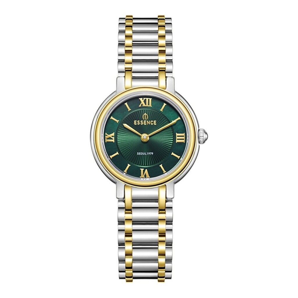 ESSENCE ES6957FE.270 ALTIN KAPLAMA YEŞİL KADRAN KADIN KOL SAATİ