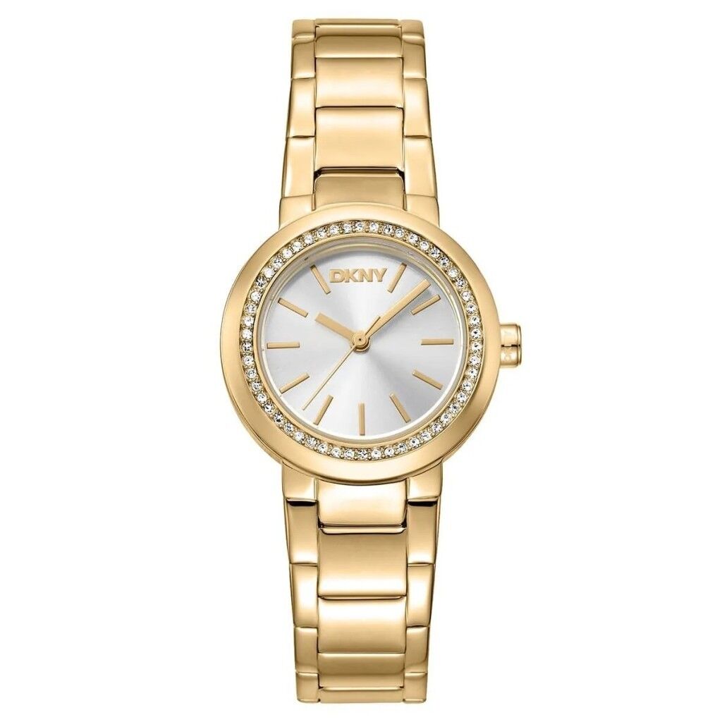 DKNY DK1L024M0135 ALTIN KAPLAMA TAŞLI KADIN KOL SAATİ