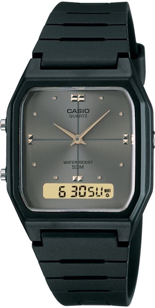 CASIO AW-48HE-8AVDF SİYAH SİLİKON KORDON ANALOG-DİJİTAL ERKEK KOL SAATİ
