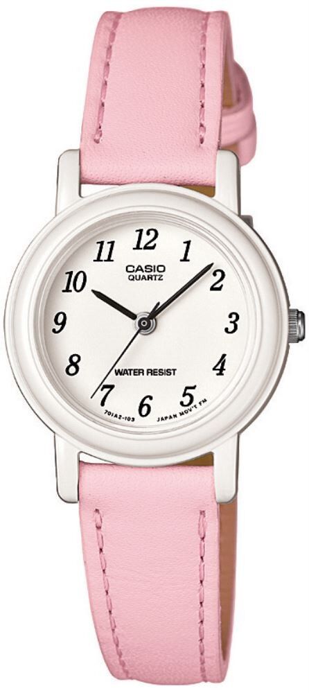 CASIO LQ-139L-4B1DF PEMBE DERİ KORDON RAKAMLI GENÇ KOL SAATİ