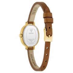 GUESS GUGW0925L2 KAHVERENGİ DERİ KORDON OVAL KADIN KOL SAATİ