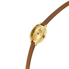 GUESS GUGW0925L2 KAHVERENGİ DERİ KORDON OVAL KADIN KOL SAATİ
