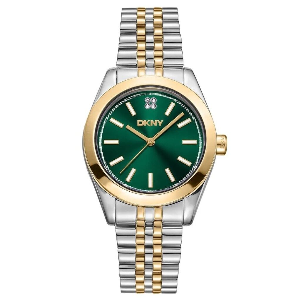 DKNY DK1L029M0085 ALTIN KAPLAMA YEŞİL KADRAN KADIN KOL SAATİ