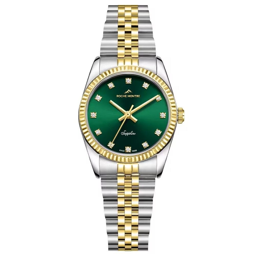 ROCHE MONTRE RML5013-05 SWISS MADE SAFİR CAM YEŞİL KADRAN KADIN KOL SAATİ