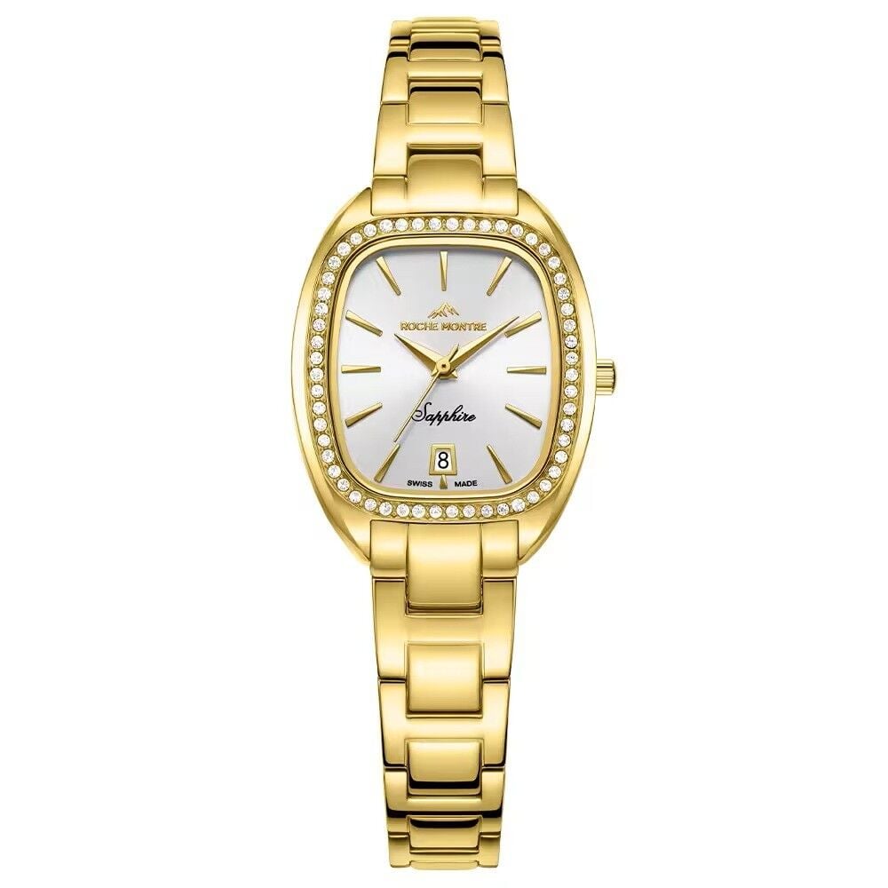 ROCHE MONTRE RML5005-05 SWISS MADE SAFİR CAM ALTIN KAPLAMA KADIN KOL SAATİ