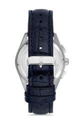 MOMENTUS MS206S-11NS SAFİR CAM LACİVERT DERİ KORDON ERKEK KOL SAATİ