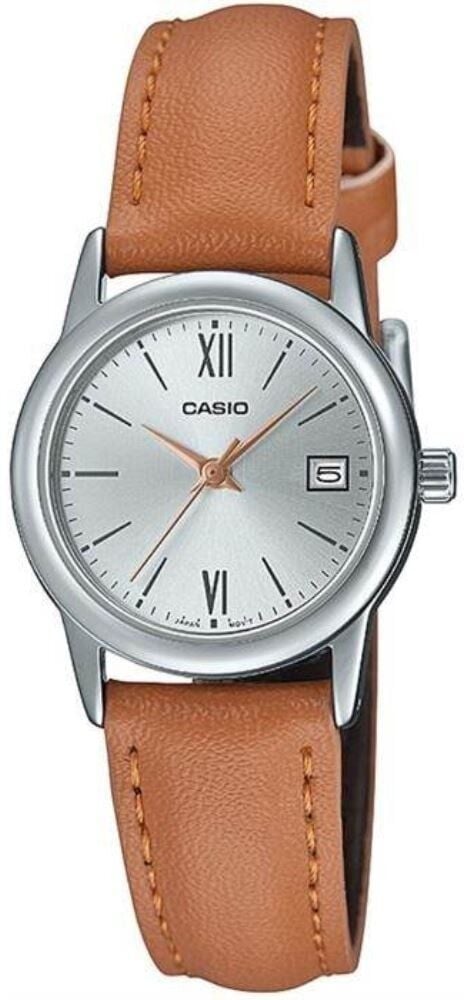 CASIO LTP-V002L-7B3UDF TABA DERİ KORDON KADIN KOL SAATİ