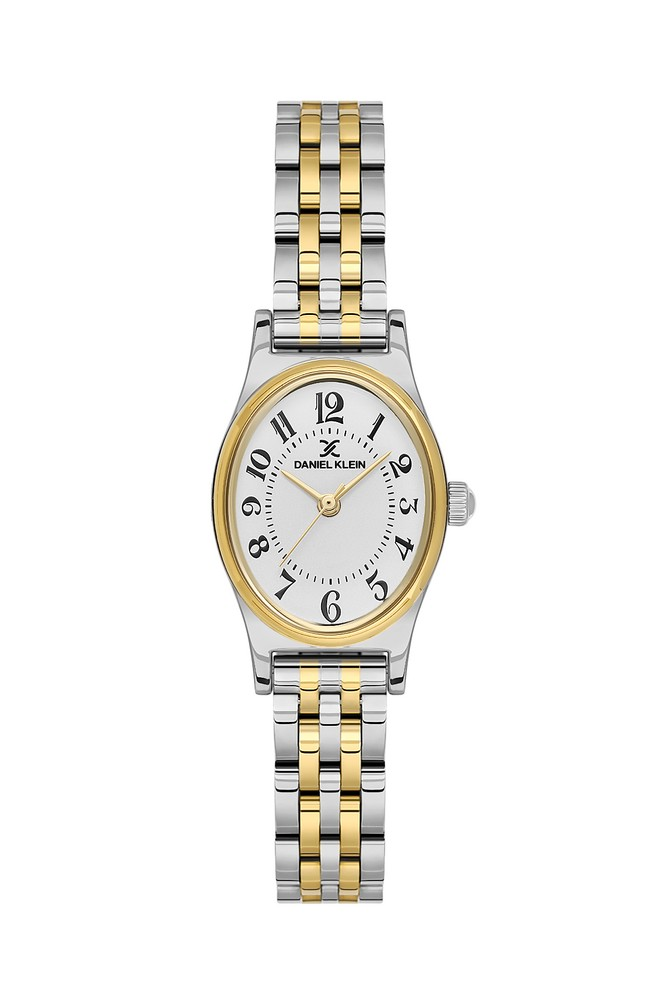 DANIEL KLEIN DK.1.14174-7 ALTIN KAPLAMA RAKAMLI OVAL KADIN KOL SAATİ