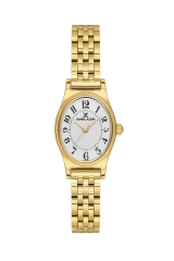 DANIEL KLEIN DK.1.14174-6 ALTIN KAPLAMA RAKAMLI OVAL KADIN KOL SAATİ