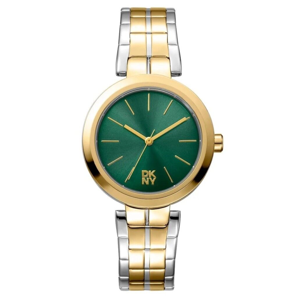 DKNY DK1L045M0075 ALTIN KAPLAMA YEŞİL KADRAN KADIN KOL SAATİ