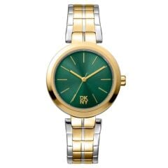 DKNY DK1L045M0075 ALTIN KAPLAMA YEŞİL KADRAN KADIN KOL SAATİ