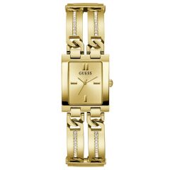 GUESS GUGW0668L2 ALTIN KAPLAMA DİKDÖRTGEN KADIN KOL SAATİ