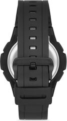 CASIO AEQ-100W-1AVDF SİYAH SİLİKON KORDON ANALOG/DİJİTAL ERKEK KOL SAATİ