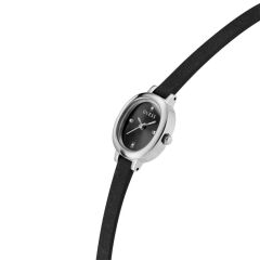 GUESS GUGW0925L1 SİYAH DERİ KORDON OVAL KADIN KOL SAATİ