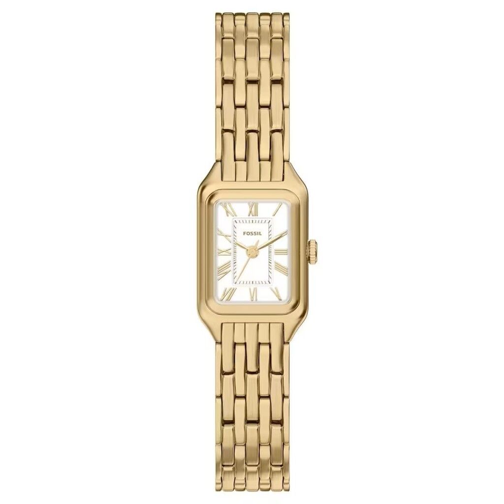 FOSSIL FES5467 ALTIN KAPLAMA DİKDÖRTGEN KADIN KOL SAATİ