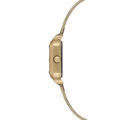 U.S. POLO ASSN. USPA2145-01 ALTIN KAPLAMA HASIR KORDON KARE KADIN KOL SAATİ