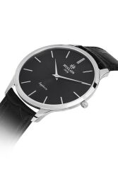 HISLON CL135S-04BS SİYAH DERİ KORDON İNCE YAPRAK ERKEK KOL SAATİ