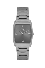 SANTA BARBARA POLO CLUB SB.4.10036-1 TİTANYUM SLIM İNCE DİKDÖRTGEN ERKEK KOL SAATİ