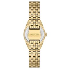 U.S. POLO ASSN. USPA2109-07 ALTIN KAPLAMA KADIN KOL SAATİ