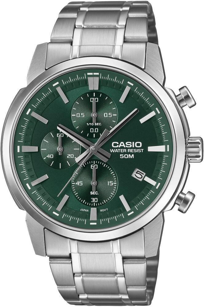 CASIO MTP-E510D-3AVDF YEŞİL KADRAN ÇELİK ERKEK KOL SAATİ