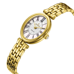 ESSENCE ES6985FE.120 ALTIN KAPLAMA ROMA RAKAMLI OVAL KADIN KOL SAATİ