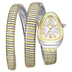 ESSENCE ES6987FE.220 ALTIN KAPLAMA YILANLI MODEL KADIN KOL SAATİ