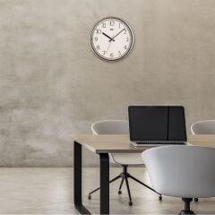 KLİK SLİM GÜMÜŞ DUVAR SAATİ