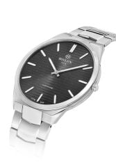 HISLON CL216S-04SS İNCE SLİM KLASİK SAFİR CAM ÇELİK ERKEK KOL SAATİ