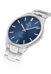 HISLON CL216S-11SS İNCE SLİM KLASİK SAFİR CAM ÇELİK ERKEK KOL SAATİ