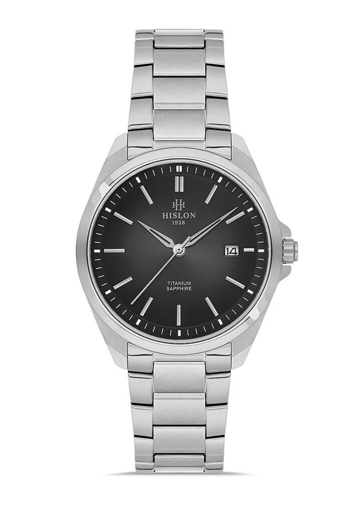 HISLON CL221S-04SS TİTANYUM SAFİR CAM KLASİK ERKEK KOL SAATİ