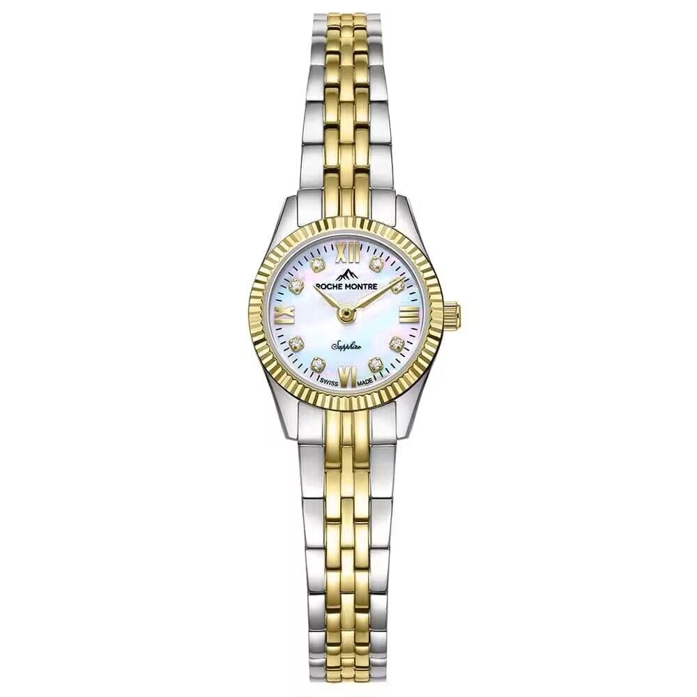 ROCHE MONTRE RML5018-02 SWISS MADE SAFİR CAM ALTIN KAPLAMA KADIN KOL SAATİ