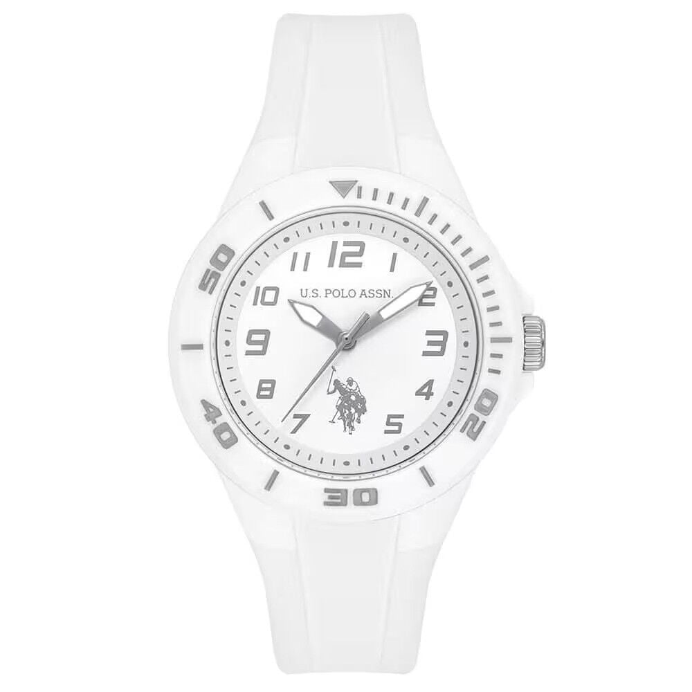 U.S. POLO ASSN. USPA2146-02 BEYAZ SİLİKON KORDON UNISEX GENÇ KOL SAATİ