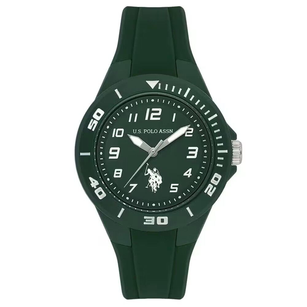 U.S. POLO ASSN. USPA2146-05 YEŞİL SİLİKON KORDON UNISEX GENÇ KOL SAATİ