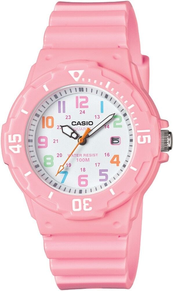 CASIO LRW-200H-4B2VDF PEMBE SİLİKON KORDON RAKAMLI ÇOCUK KOL SAATİ