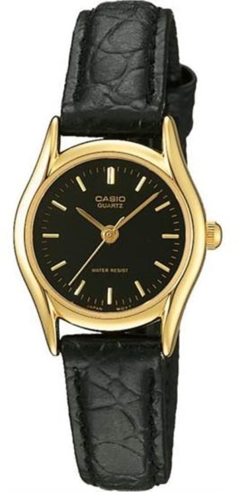 CASIO LTP-1094Q-1ARDF SİYAH DERİ KORDON KADIN KOL SAATİ
